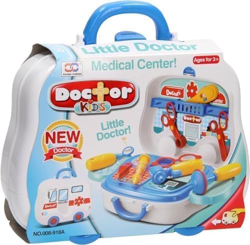 Suitcase Doctor Kit Toy Set with Medical Accessories
