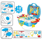 Suitcase Doctor Kit Toy Set with Medical Accessories