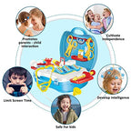 Suitcase Doctor Kit Toy Set with Medical Accessories