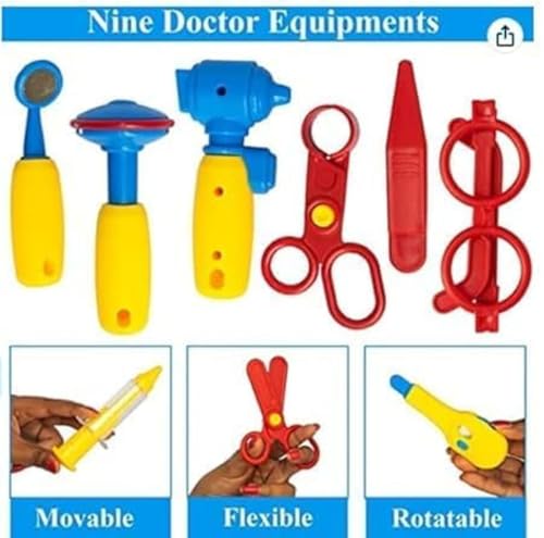 Suitcase Doctor Kit Toy Set with Medical Accessories