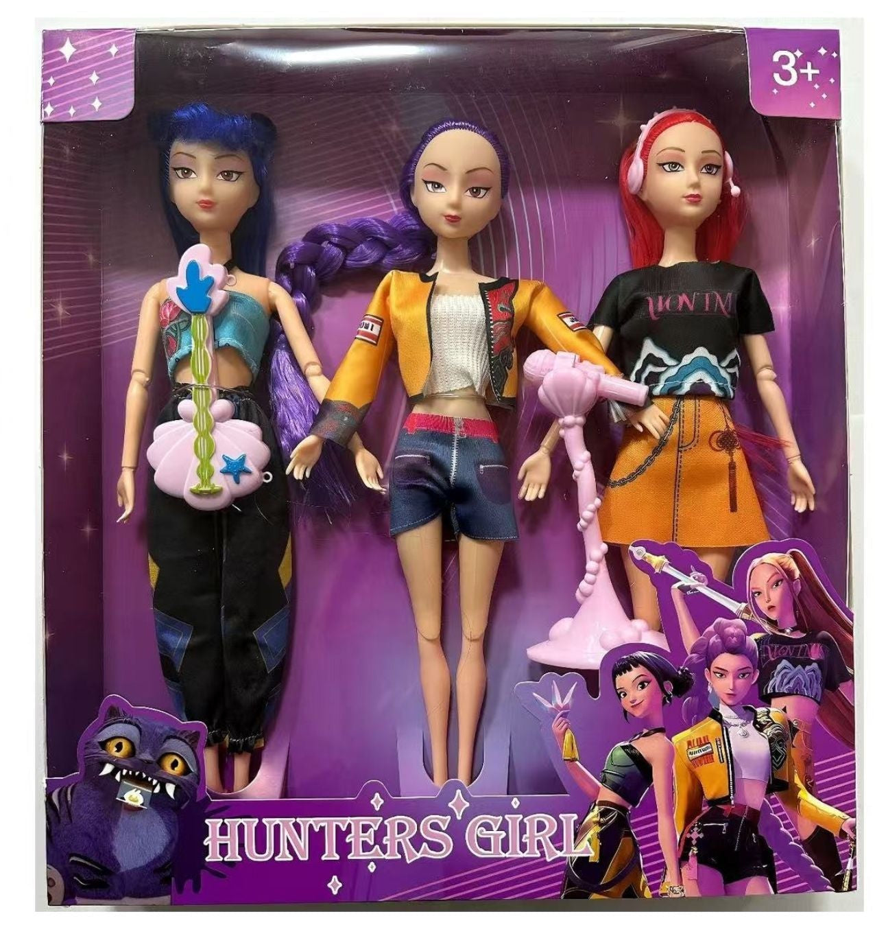 K Pop Hunters Girls Figures 3 in 1 Series