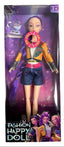 K Pop Girls Demon Hunters Rumi action figure with light and sound features from K POP, detailed figure with dynamic pose and vibrant outfit.