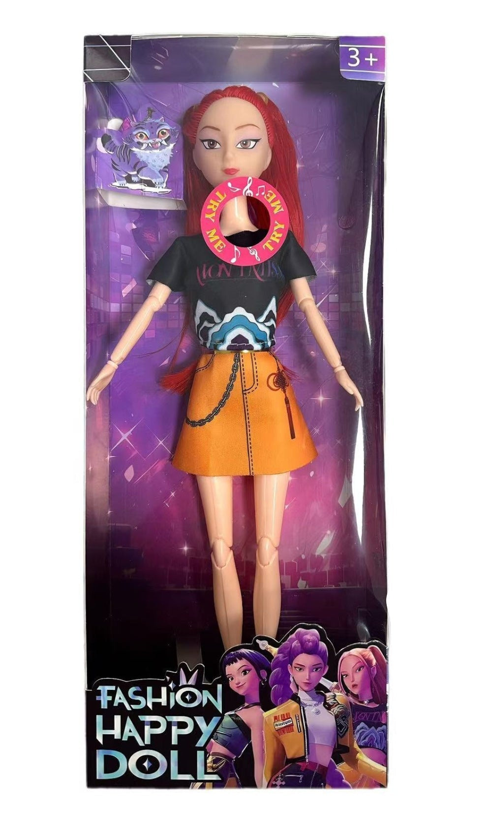 K Pop Girls Demon Happy Doll Fashion Figure - Light & Sound