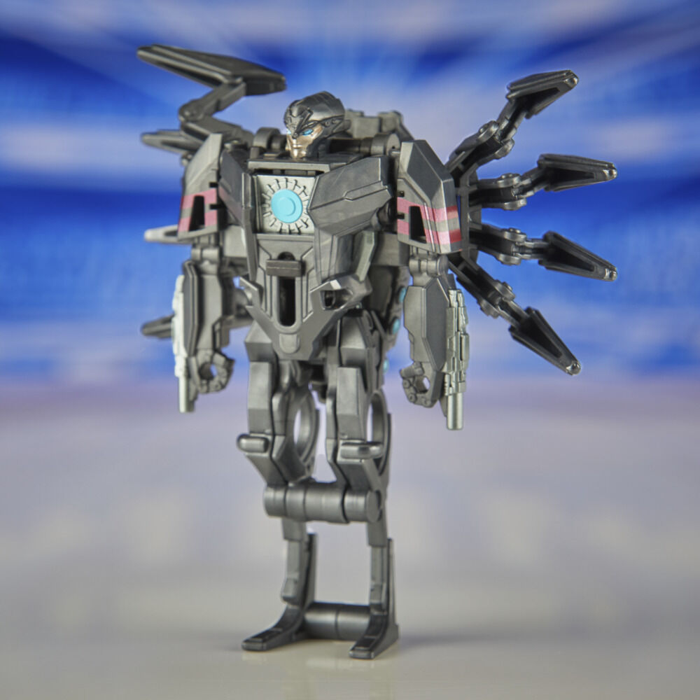 Hasbro Transformers One COG Changer Arachnid action figure with detailed spider-like design and vibrant colors.