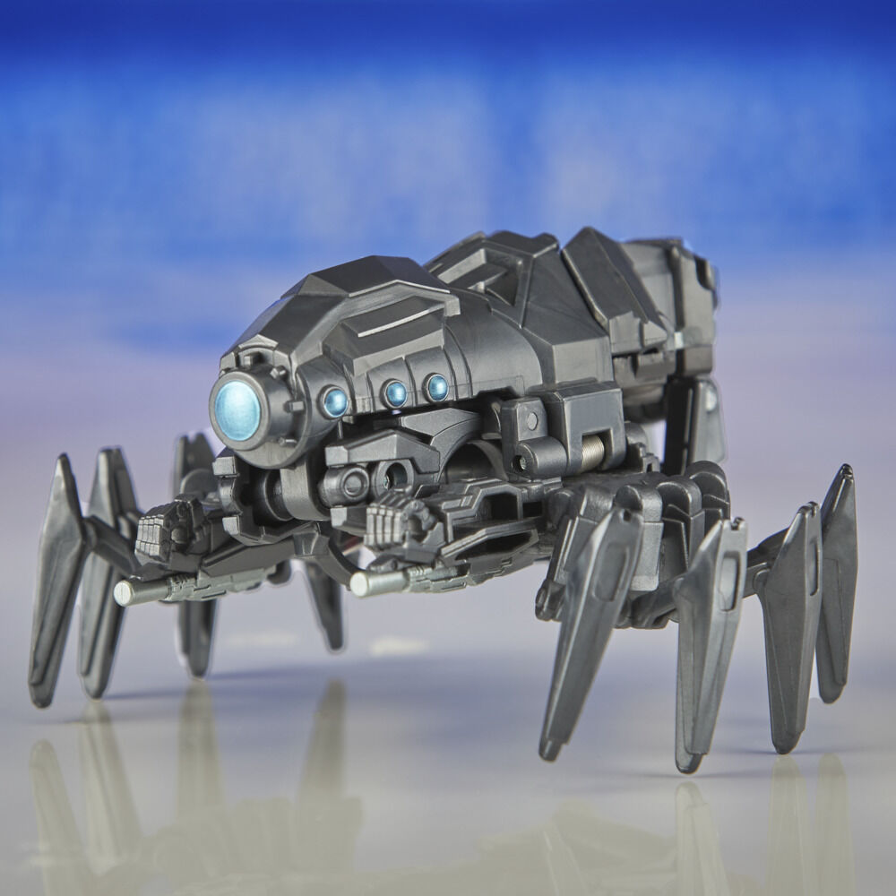 Hasbro Transformers One COG Changer Arachnid action figure with detailed arachnid features and robotic design.