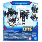 Hasbro Transformers One COG Changer Arachnid action figure with detailed spider-like design and vibrant colors.