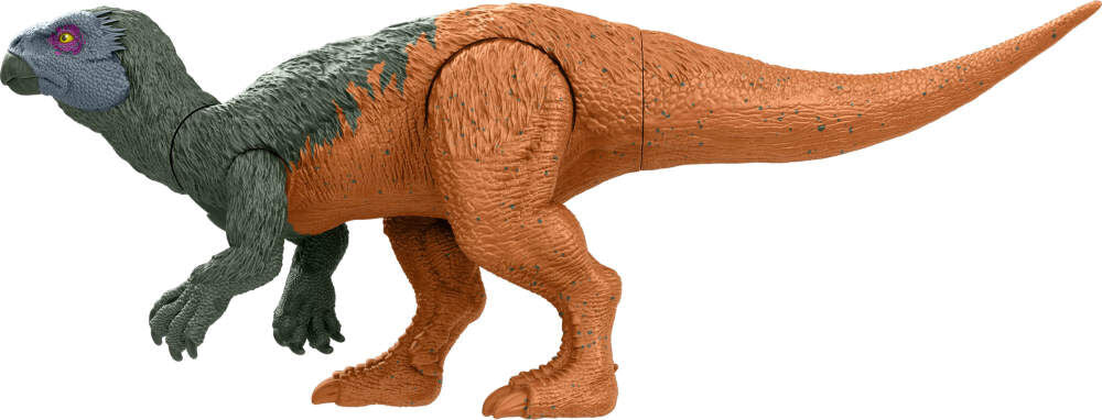 Jurassic World Rebirth Frenzy Pack Lani dinosaur figure on display, featuring detailed design and vibrant colors.