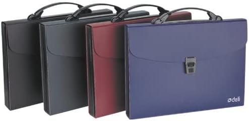 Playzokids Deli A4 expanding file with multiple compartments for organizing documents and papers.
