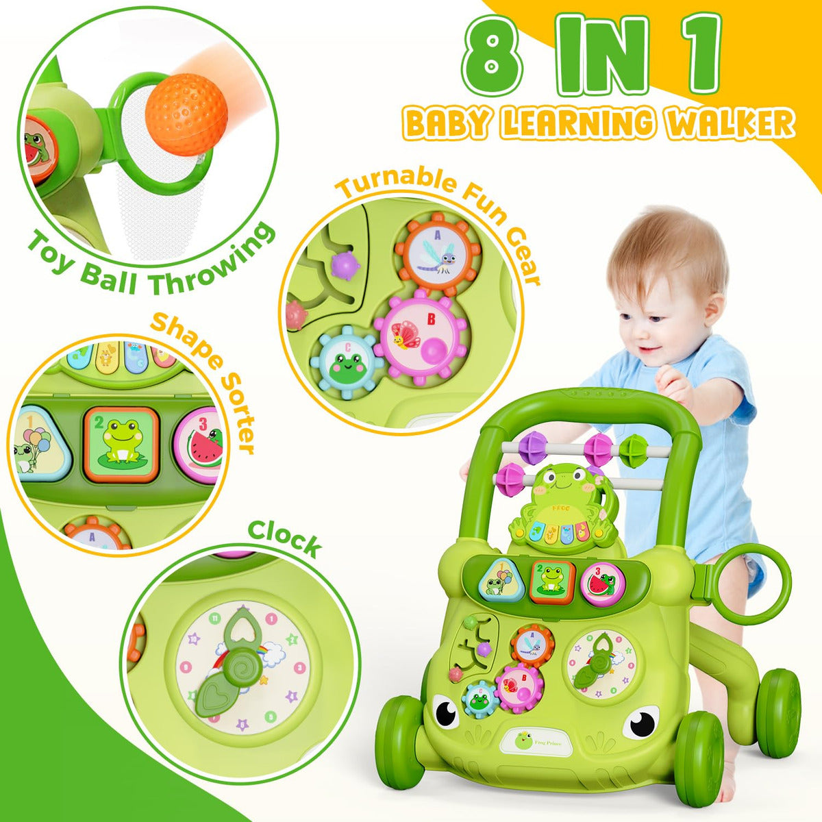 Baby Push Walker Early Educational Toy Color Secondary image