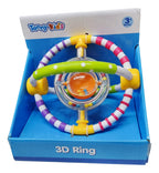 Colorful Tanny Kid's 3D Ring Ball with textured surface, designed for children's play and sensory fun.