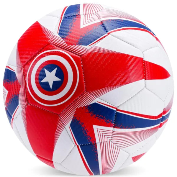 Marvel Avengers Captain America carbon fiber keychain with detailed Captain America shield design and Marvel branding.