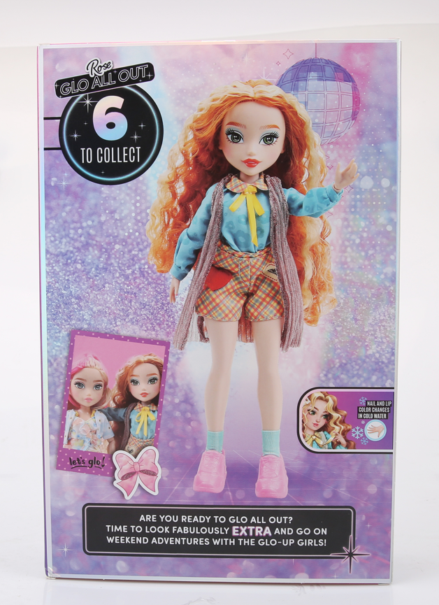 Playzokids Far Out Toys GLO-UP Girls Rose toy with colorful accessories and vibrant design, perfect for creative play.