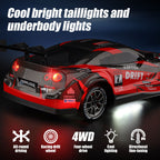 RC Drift Car – 4WD 2.4GHz High-Speed Sports Car with LED Light Bars