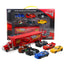 Seven-piece McQueen Disney Pixar Cars 3 toy set featuring colorful die-cast cars and accessories on a display background.