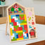 Colorful Tetris wooden puzzle toy with interlocking square pieces, designed for fun and cognitive development.