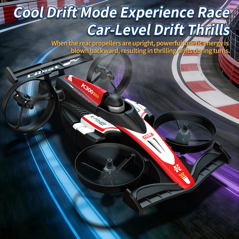 RC Flying Race Car Drone – 2-in-1 Air & Ground Stunt Vehicle