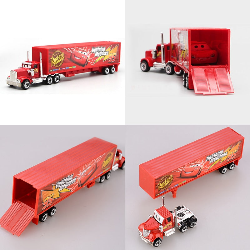 Seven-piece Disney Pixar Cars 3 toy set featuring McQueen character, perfect for kids and collectors.