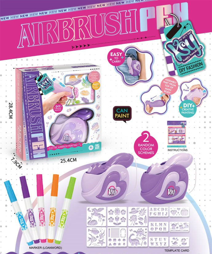 Electric Jewelry Spray Pen Washable Watercolor Marker Set