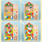 Colorful Tetris wooden puzzle toy with interconnected square pieces, perfect for children’s educational and recreational play.