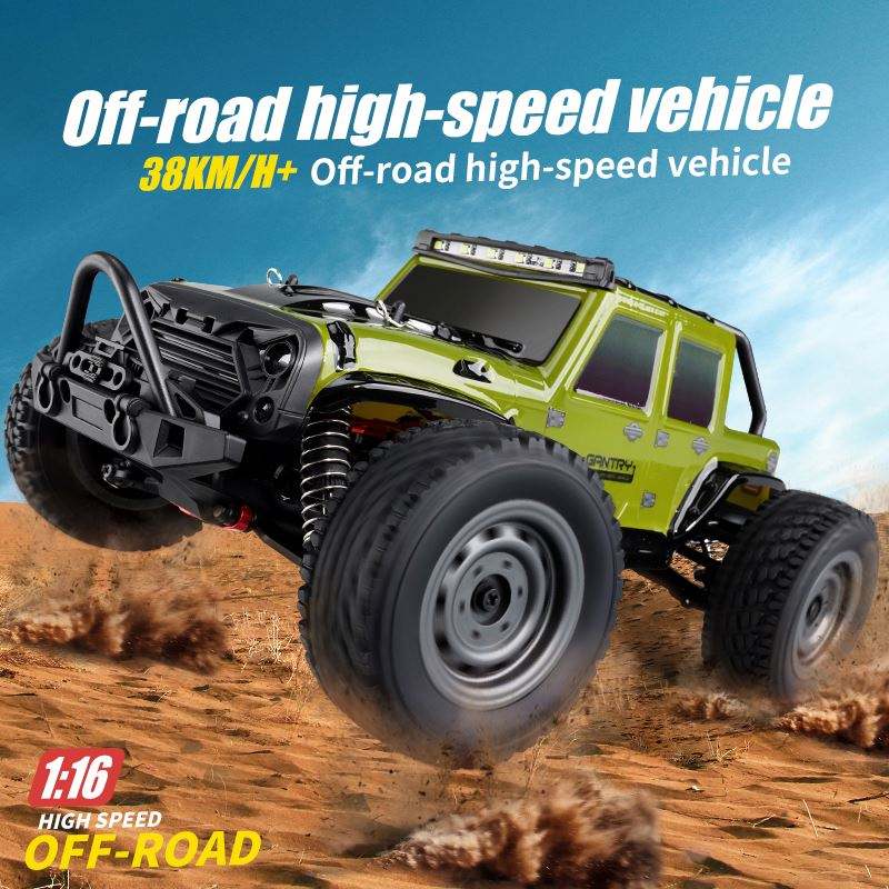 RC Off-Road Truck – 4x4 Jeep-Style Rock Crawler with Roof Rack