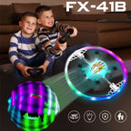 RC Mini Drone – Rainbow LED Light-Up Flying Toy with Remote