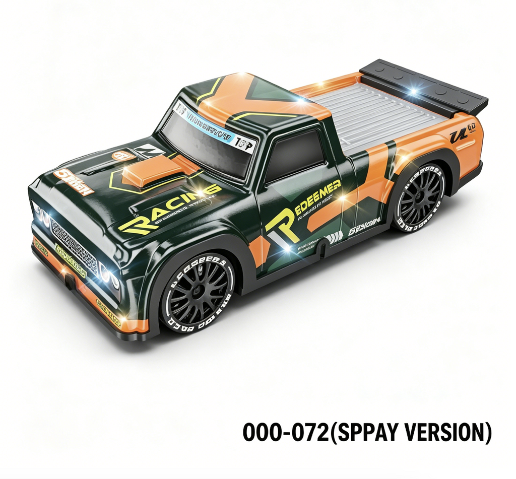 Vagrant" RC Drift Pickup Truck – 4WD w/ Extra Tires & LED Lights
