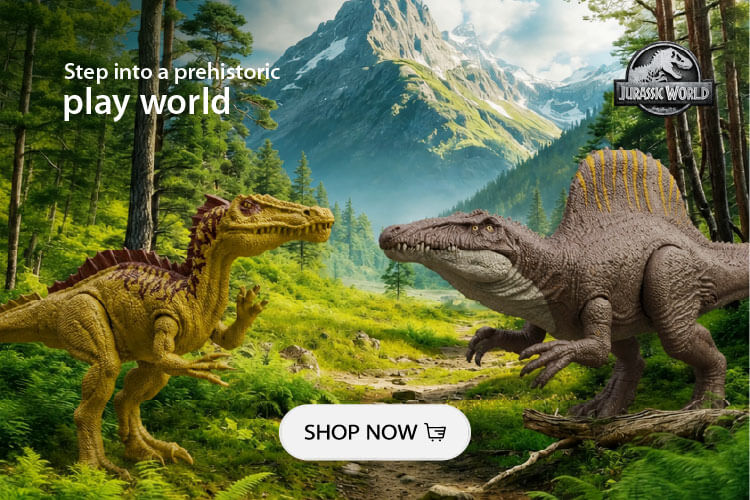 Jurassic World dinosaur toys and playsets available for kids in UAE
