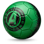 Green MARVEL Hulk football with Marvel logo, featuring Hulk's muscular arm design and vibrant colors.