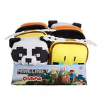 Colorful Mattel Minecraft 12cm plush toy featuring various character designs from the popular video game.