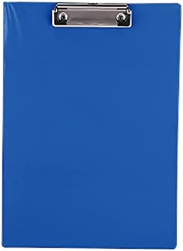 Blue Playzokids Deli A4 PVC double-sided pressure clip board with secure clips and smooth surface for writing and organization. Main image
