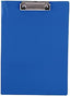 Blue Playzokids Deli A4 PVC double-sided pressure clip board with secure clips and smooth surface for writing and organization.