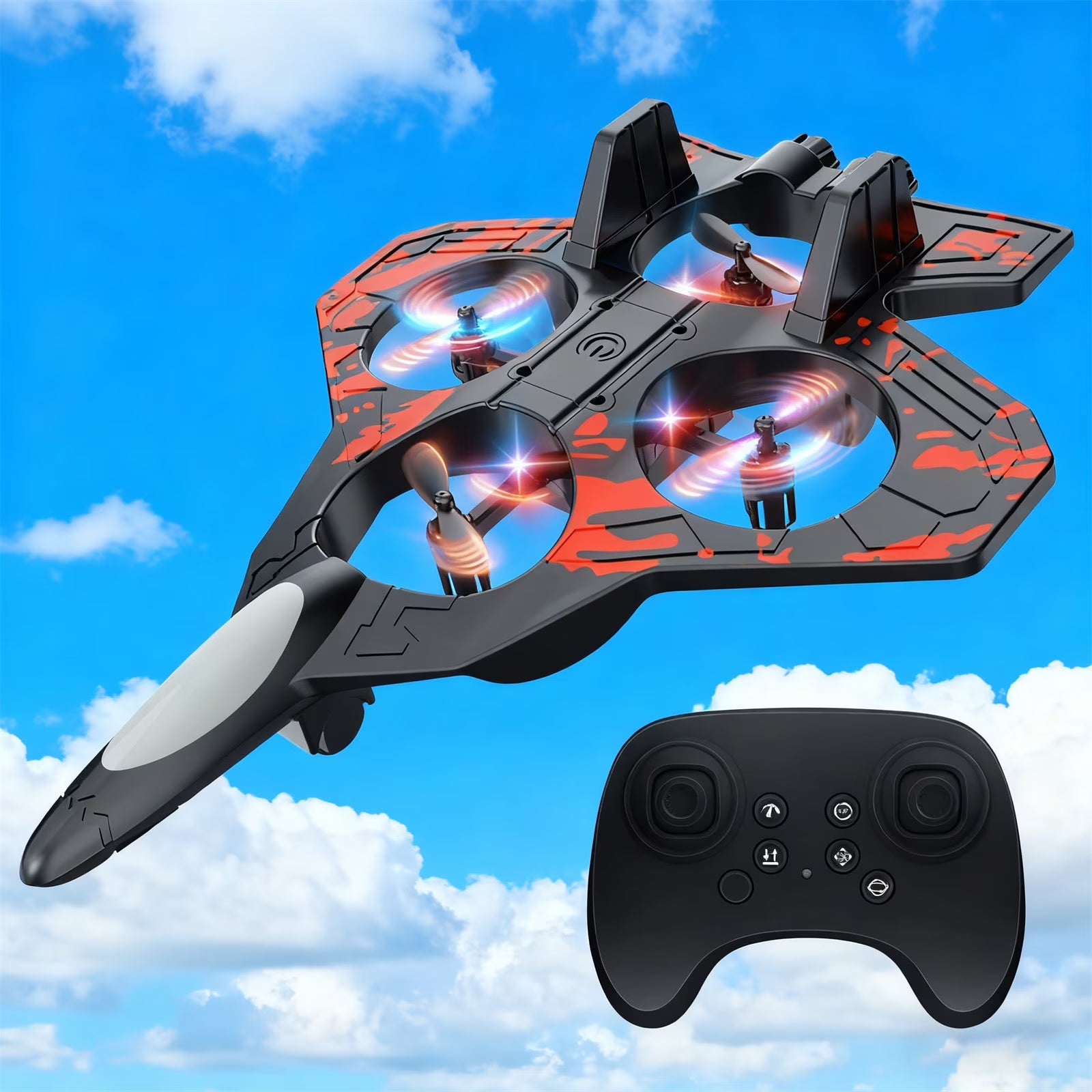Remote Controlled Airplane 2.4GHz Quadcopter Fighter Toy Plane Main image