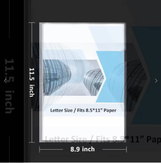 Playzokids Deluxe A4 L clear folder showing transparent plastic with a single folder for organizing documents.