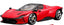 DIY Cast 1:22 scale Ferrari model car kit, detailed plastic cast replica of a Ferrari sports car.