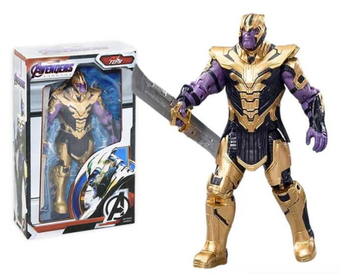 Marvel Studio Avengers Thanos action figure, 18cm tall, detailed Marvel collectible toy with purple skin and iconic armor. Main image