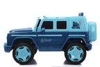 Playzo Stitch Kids electric pickup ride-on toy, blue and white with cartoon Stitch design, suitable for children.