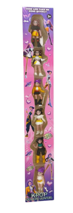 Kpop Demon Hunters Mini Figure Set 6pcs Main image