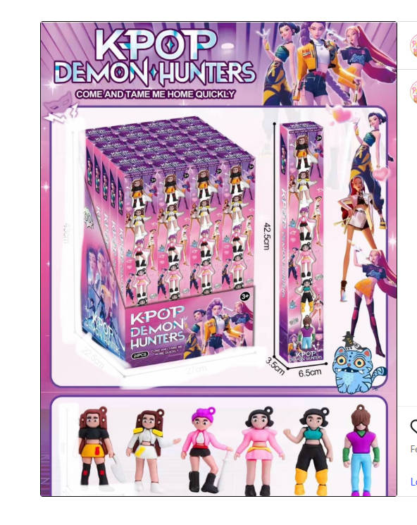 Kpop Demon Hunters Mini Figure Set 6pcs Secondary image