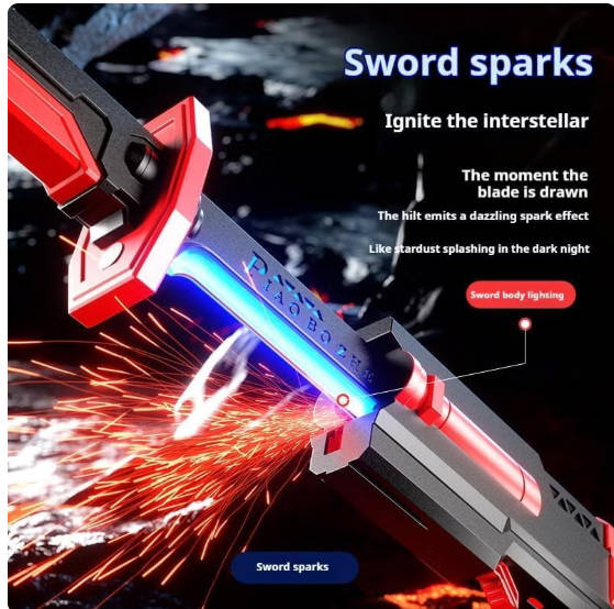 Katana LED Sword with Smoke & Spark Effects Secondary image