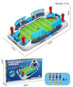 Playzokids electric football battles game for ages 3 and up, featuring colorful miniature football players on a game board.