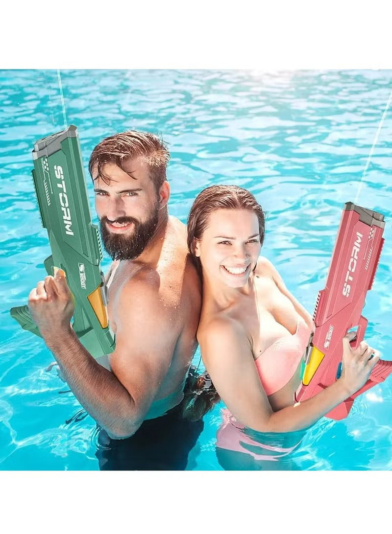 Playzo automatic electric water gun toy with colorful design, ready for outdoor water fights and summer fun.