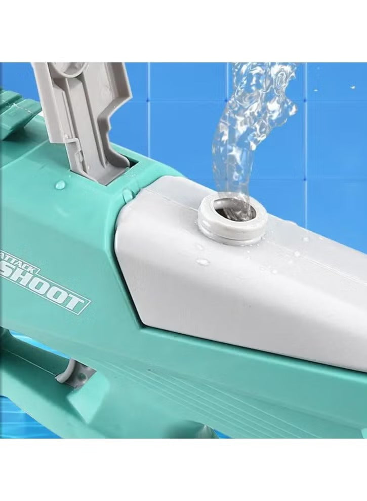 Playzo automatic electric water gun toy with a sleek design, ready for water fights in bright outdoor setting.