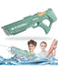 Playzo automatic electric water gun toy with a sleek design, ready for outdoor water fights and summer fun.