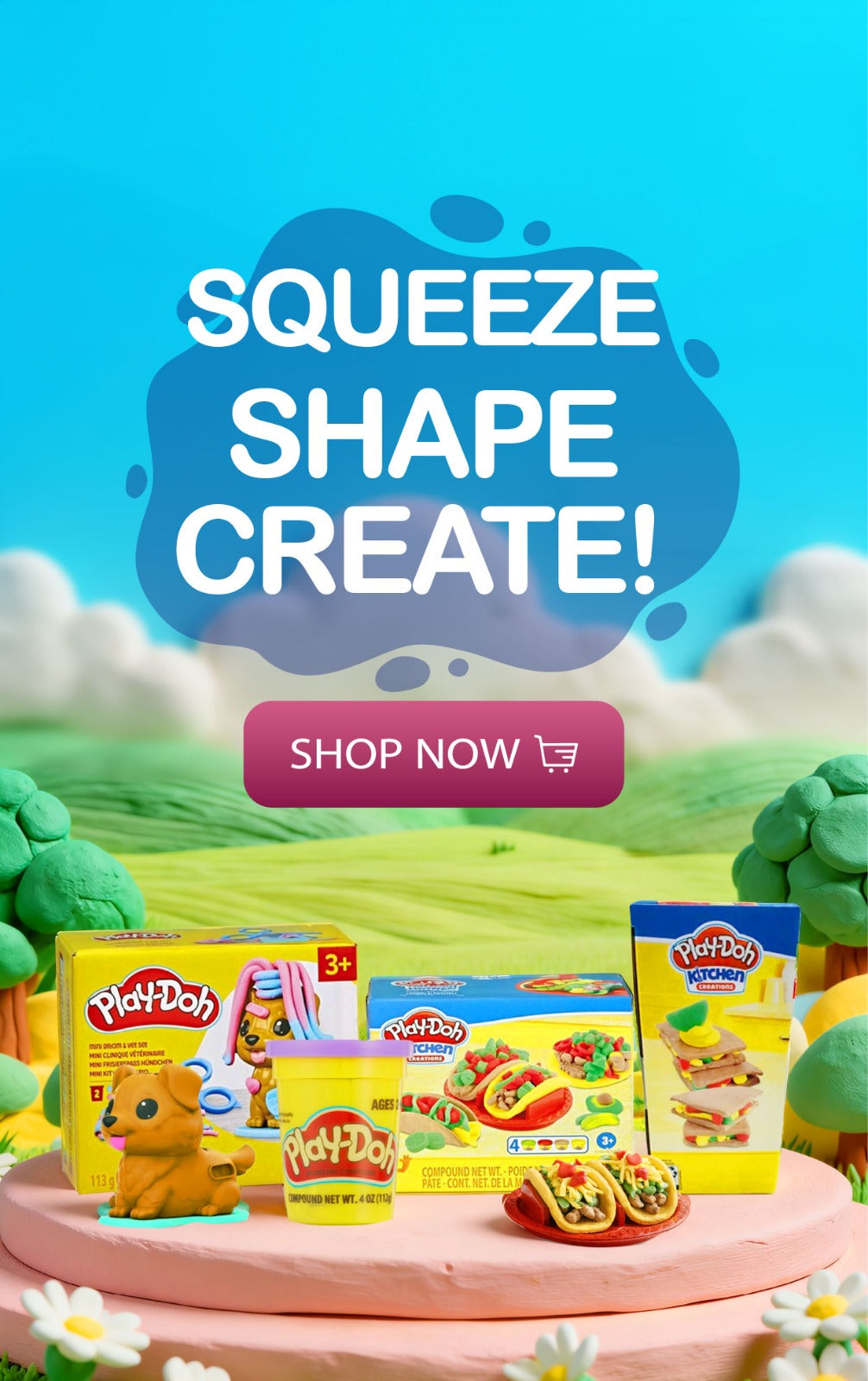 Kids Play-Doh clay and playsets UAE