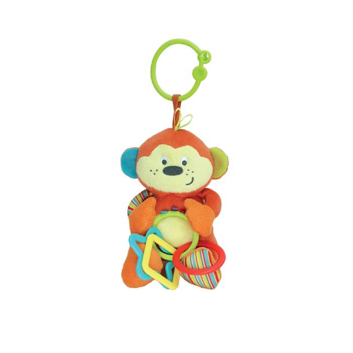 Winfun Cheeky Chimp Rattle with Rings Main image