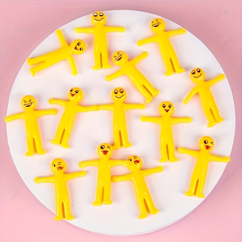 Stretchable yellow figure 20 by Creative Lala, flexible toy with detailed features and vibrant color, suitable for creative play.