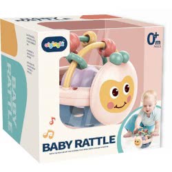 Tanny Kids funny baby rattle with colorful rings and soft textures, ideal for infants to grasp and shake for sensory play.