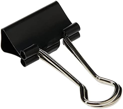 Deli Black Binder Clips 19mm (1X12) Secondary image