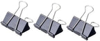 Set of 12 black 51mm Playzokids binder clips shown in clip2.jpg, ideal for organizing papers and office supplies.