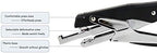 Playzokids Deli 24/6 & 26/6 plier stapler with metal construction and ergonomic handle for easy stapling.